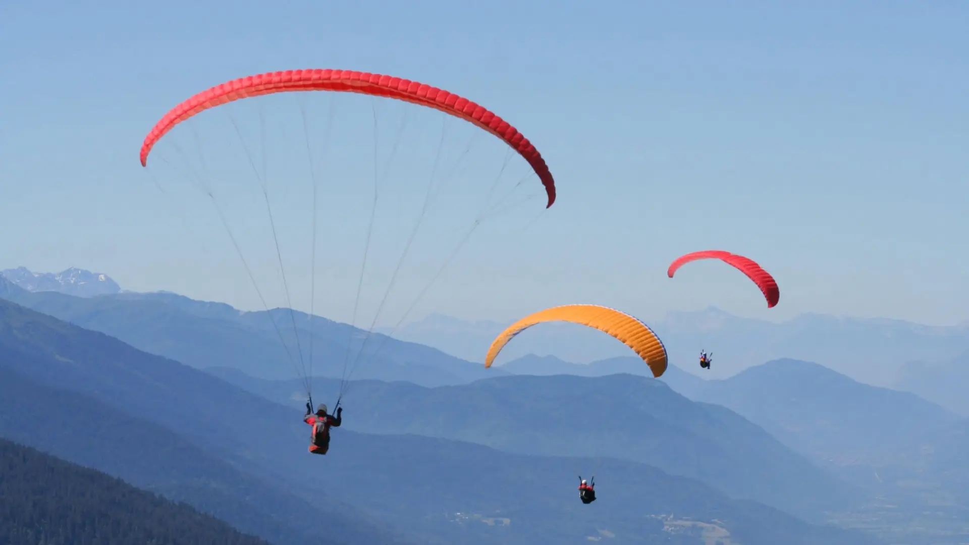 Paragliding over the Atlas foothills