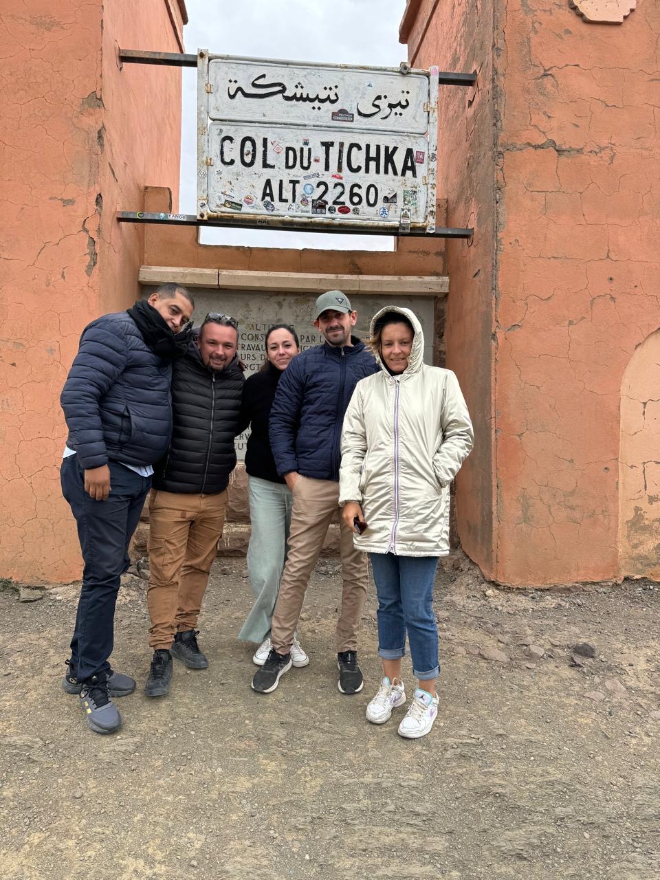 Guests at the Tizi n'Tichka pass